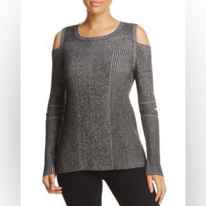 NWT!! $118 Design History Cold Shoulder Stretch Sweater